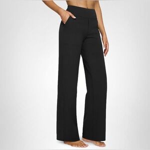 Women's Black Wide-Leg Pants